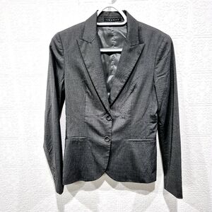 Theory Rory Wool Blended 2 Button Gray Blazer